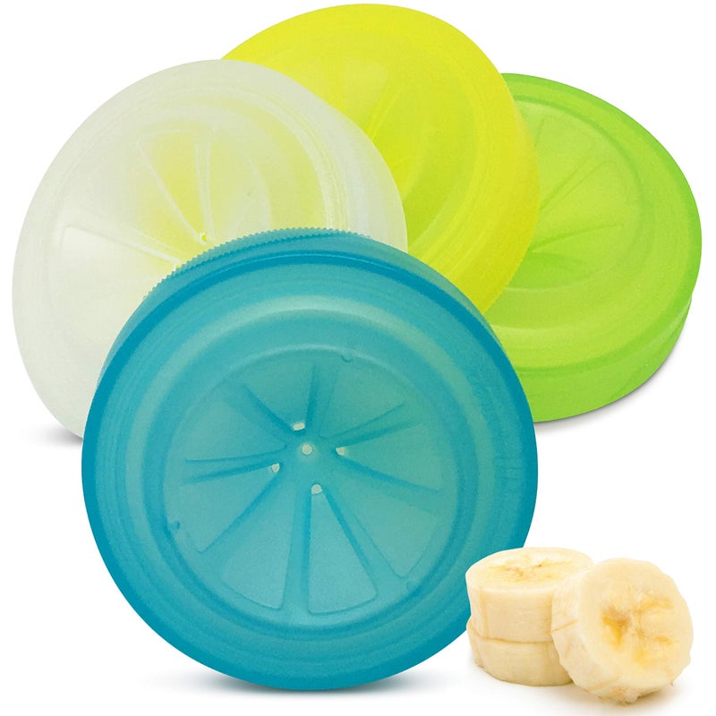 Masontops Trap Caps - Reusable Indoor / Outdoor Fruit Fly Trap Catching Lids - Fits Any Regular Mouth Mason Jar - 4 Pack - Image 1